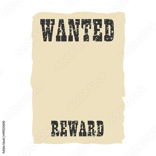 Western wanted dead or alive poster background.