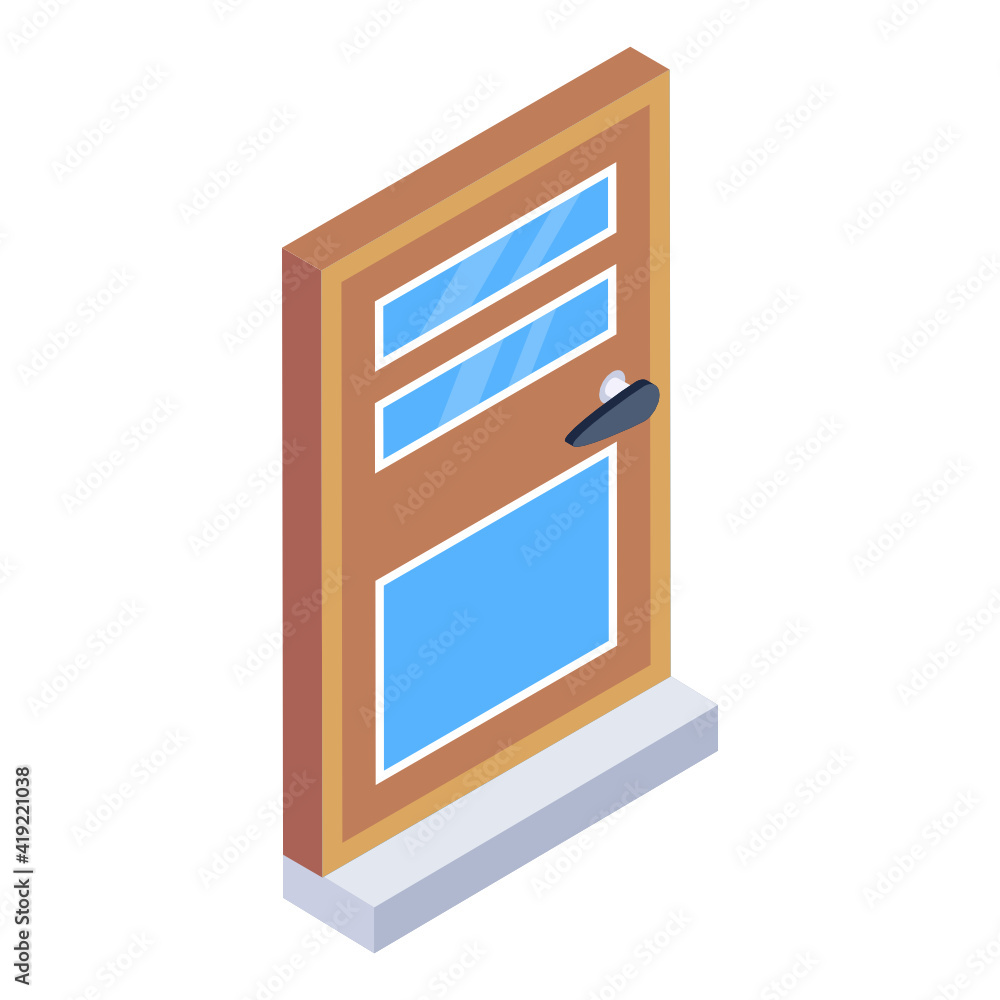 A beautiful design icon of door
A beautiful design icon of door