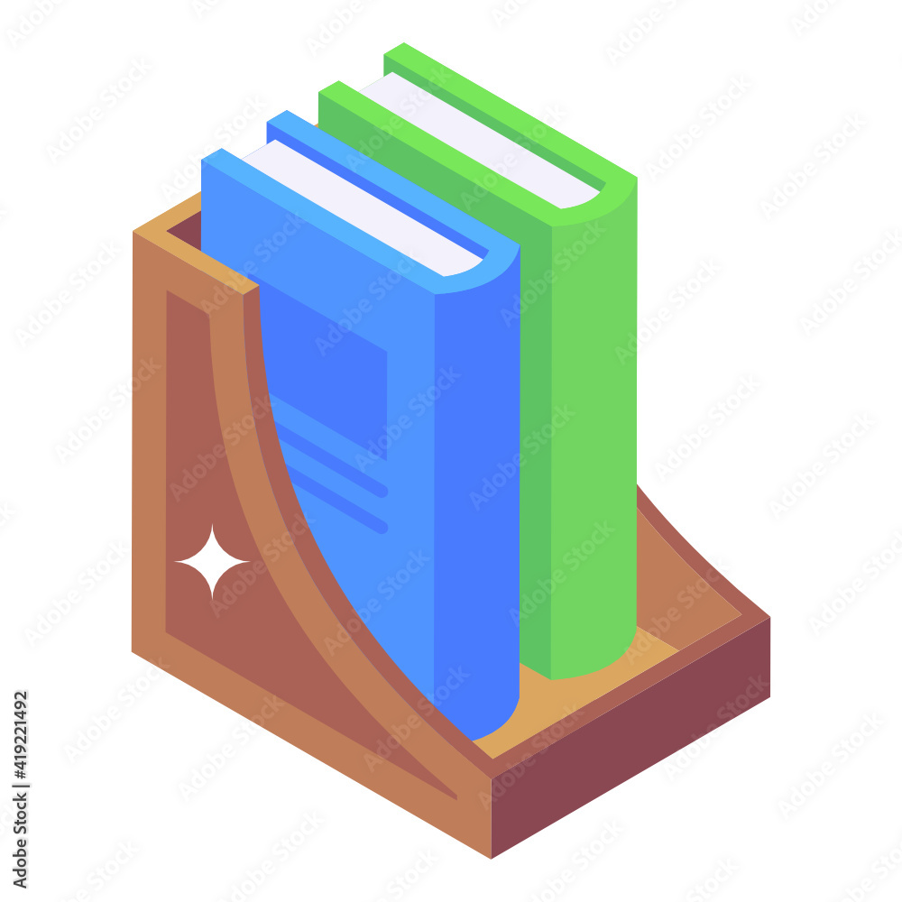 Books archive isometric style icon, trendy and unique vector
Books archive isometric style icon, trendy and unique vector