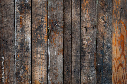 Rusty wooden panels background or texture