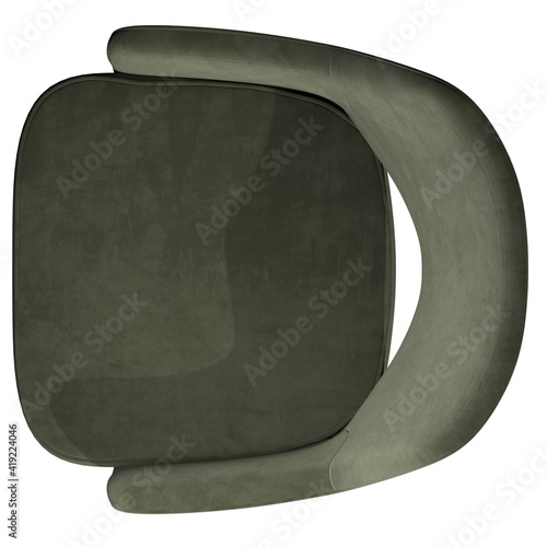 CHAIR ARMCHAIR TOP VIEW - CHAIR ARMCHAIR IN PLAN