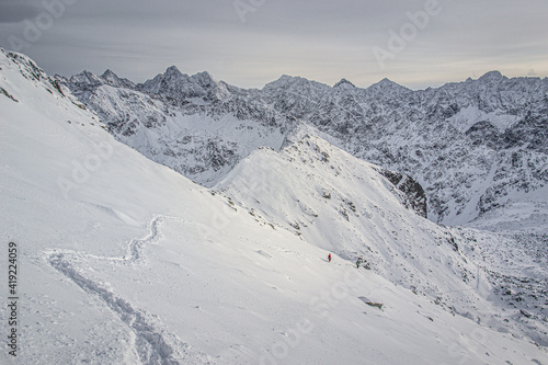 Obraz na płótnie Tatry - Zawrat zima
w salonie