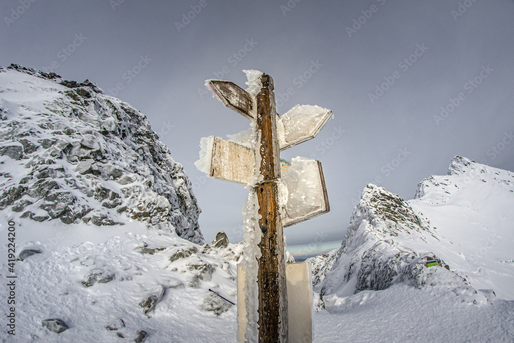 Tatry - Zawrat zima