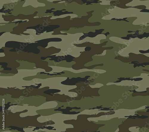 Camouflage seamless pattern, stylish vector background