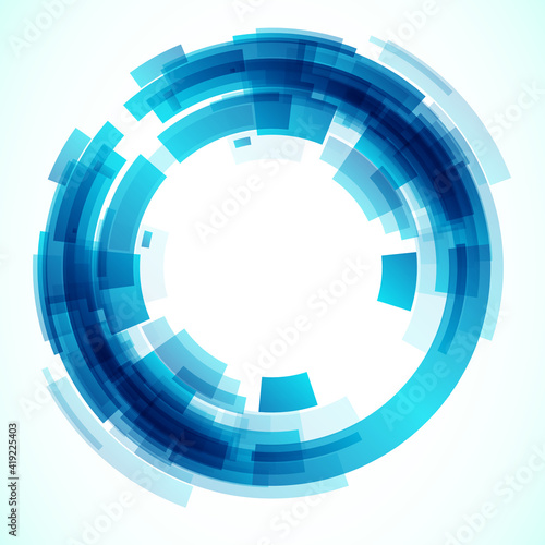 Geometric frame from circles  vector abstract background  wallpaper  