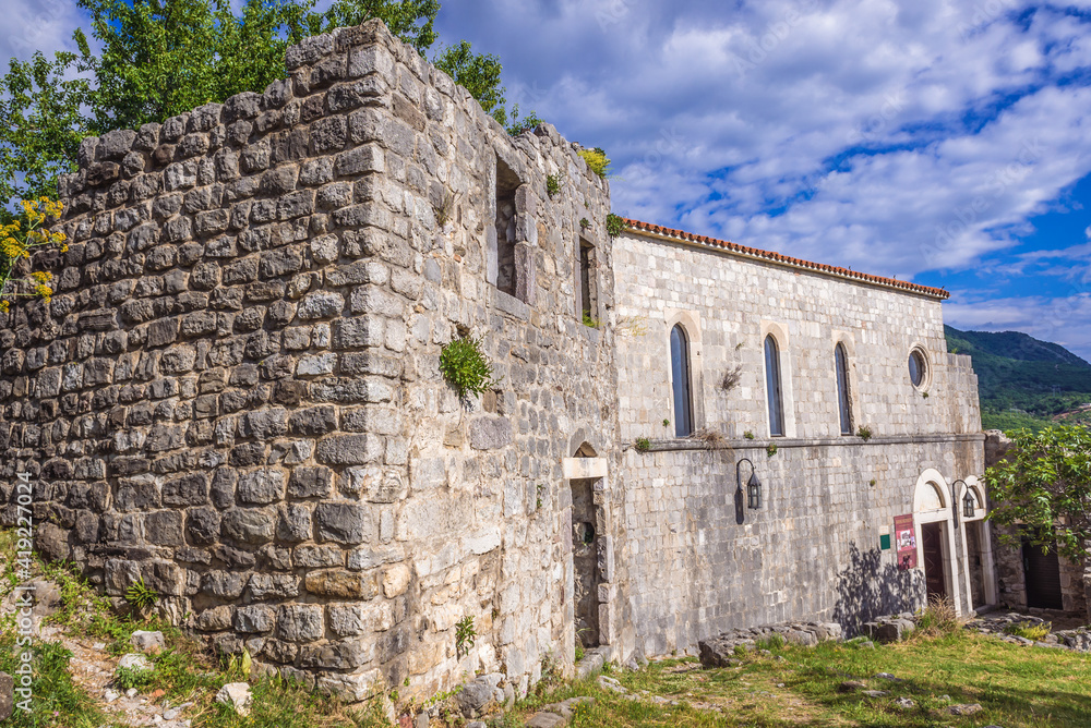 Saint Verandas church in area of historical fortress in Stari Bar town near Bar city, Montenegro