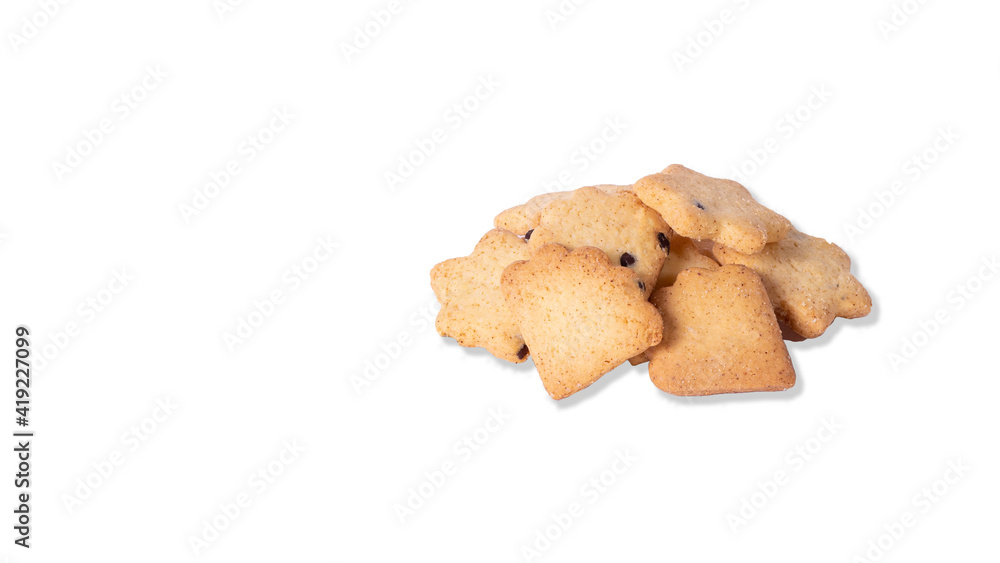 Christmas sweet cookies, white background Christmas sweet cookies, white background