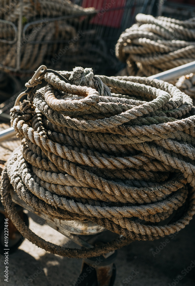 ropes on a ship