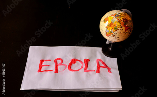 Word Ebola Text photo