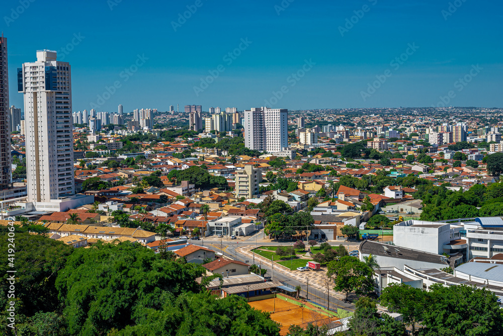 Goiania Goias Brazil on sunny day aerial view
