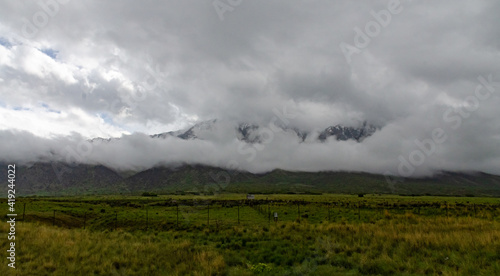 Forested mountains covered with low hanging clouds, US © Oleg Kovtun