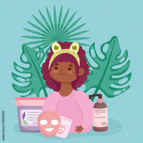 girl mask cosmetics