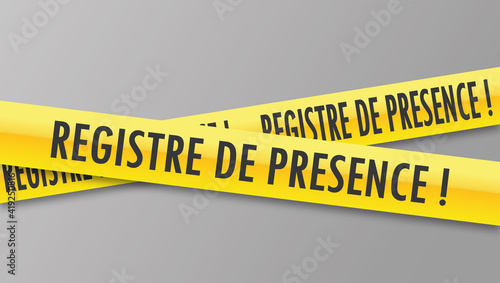 Logo registre de présence.