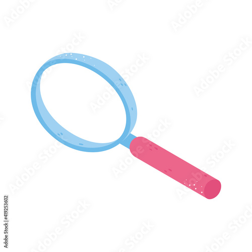 magnifying glass isometric