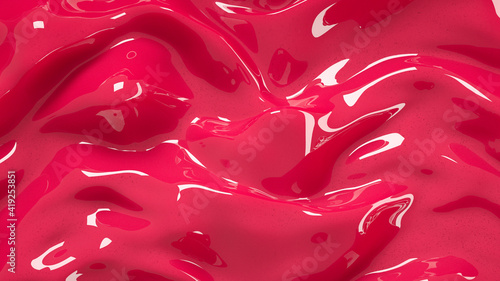 organic dark cherry pink liquid bright color plastic 3d render abstract neon wavy background, pattern, elegant textile, macro carpet soft texture	
