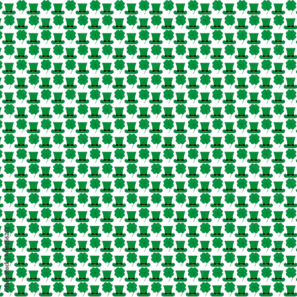 Saint patrick, Good luck, march17, patron hat and trebol. Small white Saint patrick, Good luck, march17, patron hat and trebol. Small white