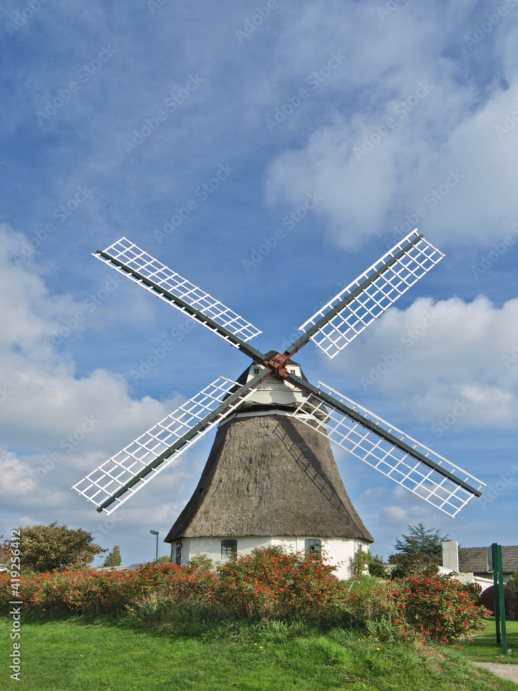 Windmill In Wrixum, Föhr, Schleswig Holstein, Germany, Europe