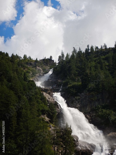 Waterfall of Rutor  Aosta Valley - Italy