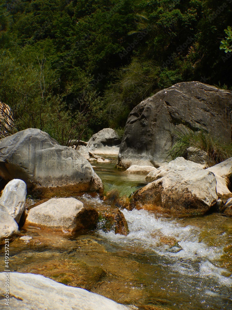 Creek Rio Barbaira in Rocchetta Nervina, Liguria - Italy Creek Rio Barbaira in Rocchetta Nervina, Liguria - Italy