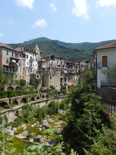 Cityscape of Rocchetta Nervina  Liguria - Italy