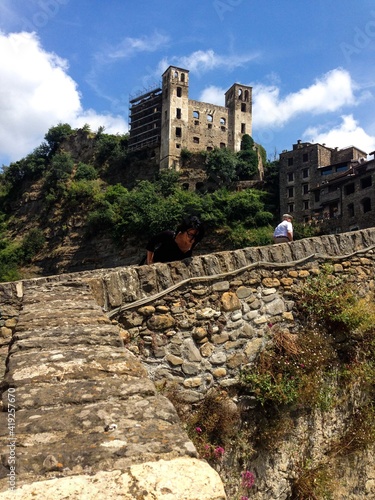 Doria castle, ancient fortification of the Ligurian municipality of Dolceacqua in the Nervia valley photo