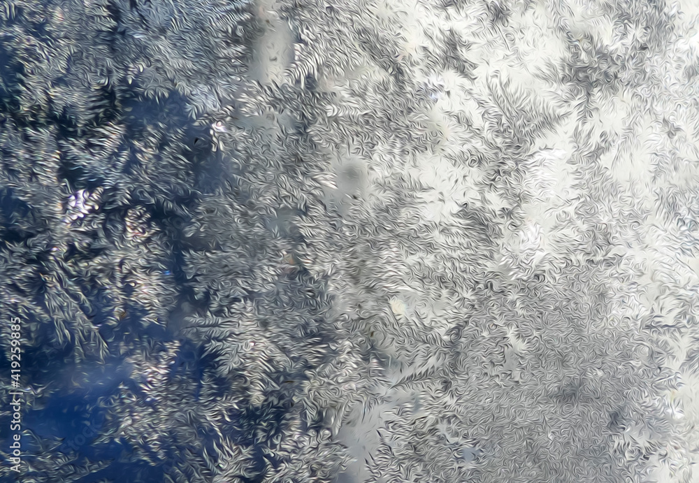 Fototapeta premium Abstract Design in Natures Frost