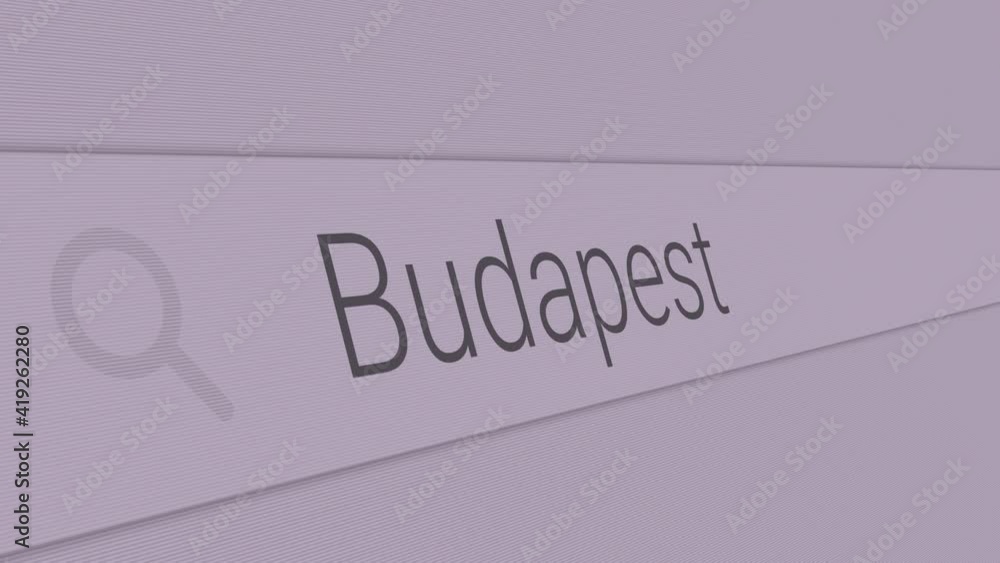 Budapest - Typing the best places to visit in Europe in the search bar concept
Budapest - Typing the best places to visit in Europe in the search bar concept