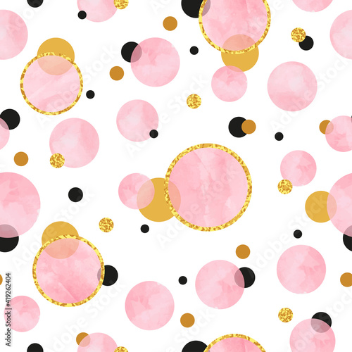Seamless dotted pattern wit...