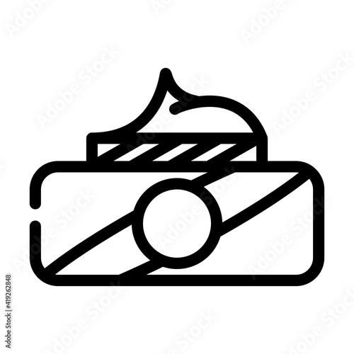 cream for callus treatment line icon vector illustration