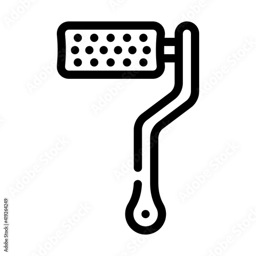 handle callus remover line icon vector illustration