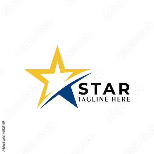 star logo icon vector isolated