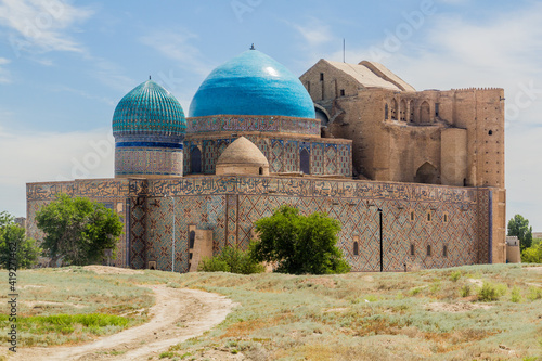 Mausoleum of Khoja Ahmed Yasawi in Turkistan, Kazakhstan photo