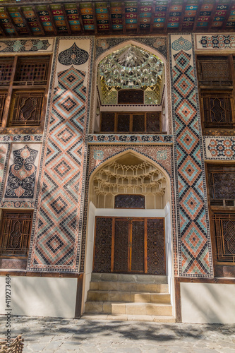 Palace of Khans (Xan  Sarayi) at Sheki fortress, Azerbaijan photo