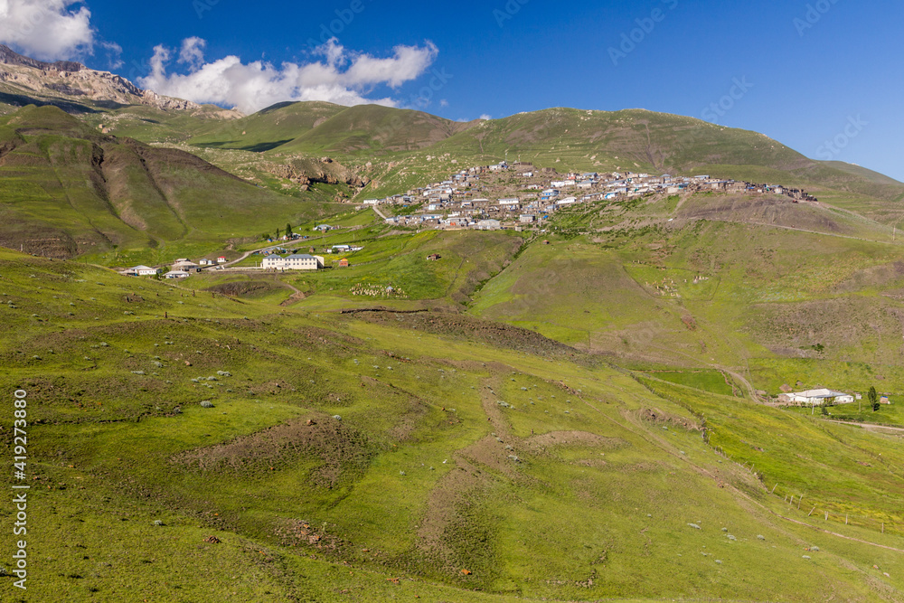  View of Xinaliq (Khinalug) village, Azerbaijan