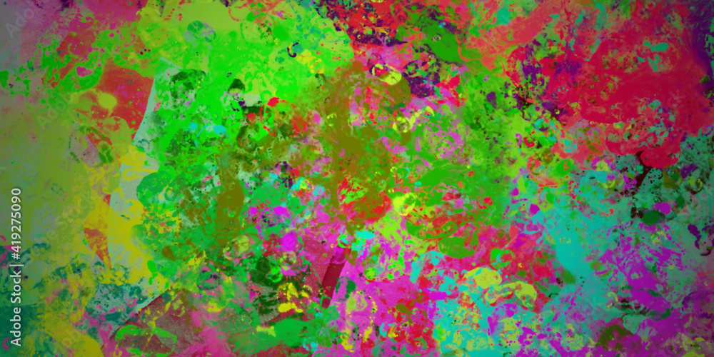 Fototapeta premium abstract splash water fractal watercolor watercolour color acrylic drawing colorful grunge image illustration paint background bg texture wallpaper art frame sample board blank material
