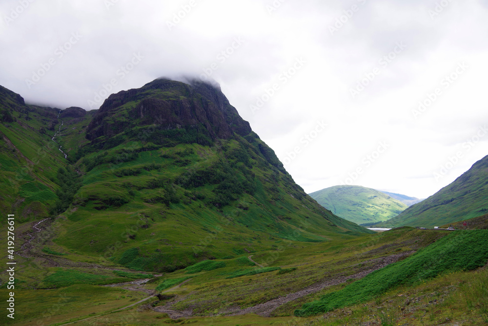 スコットランド　中部の綺麗な山並み