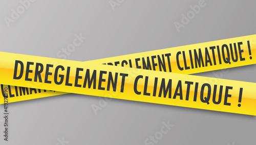 Logo dérèglement climatique.