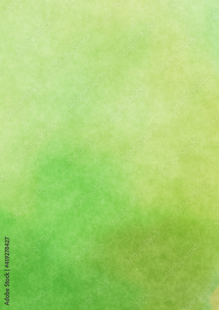 Fototapeta premium Green watercolor background