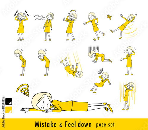 2tone suit business women_Mistake