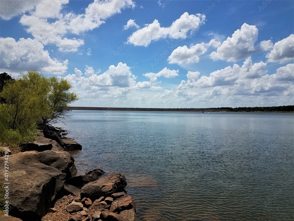 McGee Creek Reservoir at McGee Creek State Park in Oklahoma