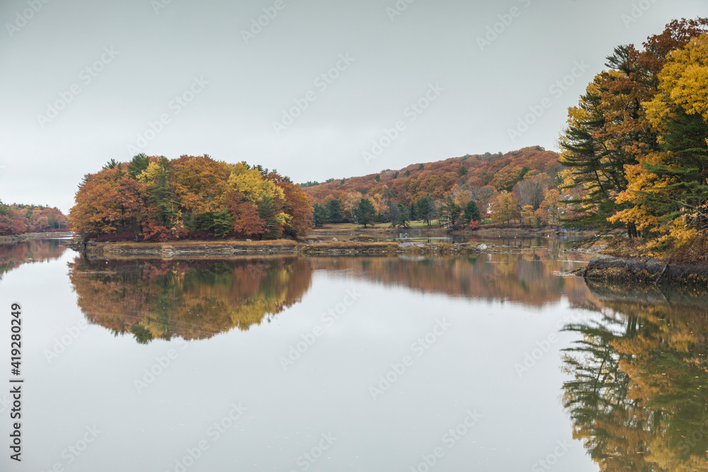 USA, Maine Georgetown. Robinhood Cove during autumn. USA, Maine Georgetown. Robinhood Cove during autumn.