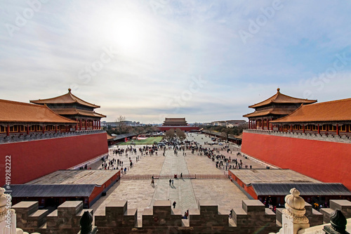 gateway entrance of forbidden city 