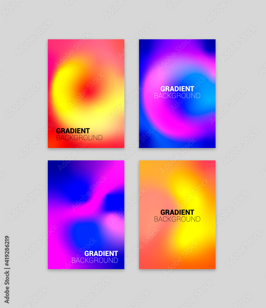 Naklejka premium Colorful vector gradient background