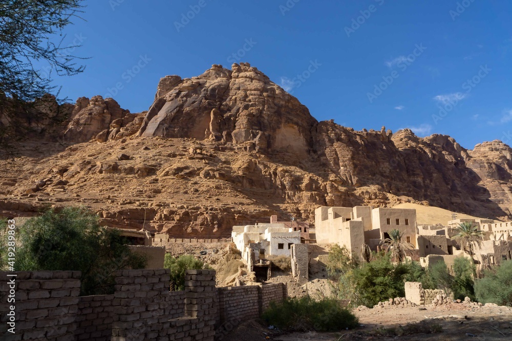 Fototapeta premium village in the mountains