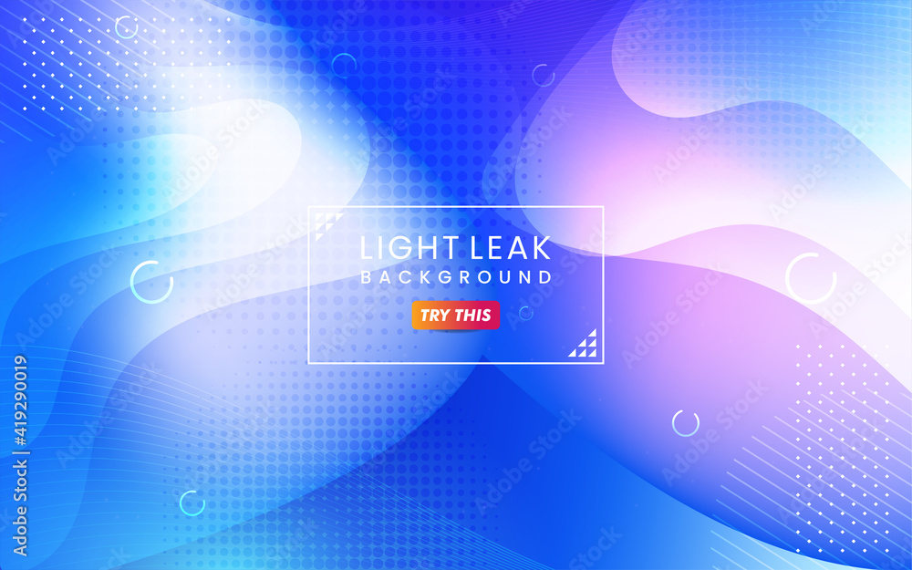 Abstract Colorful Light Leak Background. Modern Dynamic Background Usable for Greeting Card, Banner, Landing Page, Presentation Background, Etc.