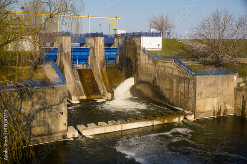 Ciurel Dam, Bucharest, Romania. Photo during the day.