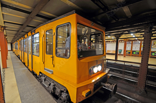 Budapest metro route number 1 in Hungary