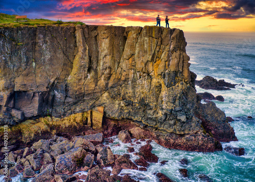 Extreme Fishing at Sunset 