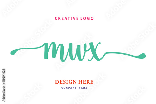 MWX lettering logo is simple, easy to understand and authoritative photo