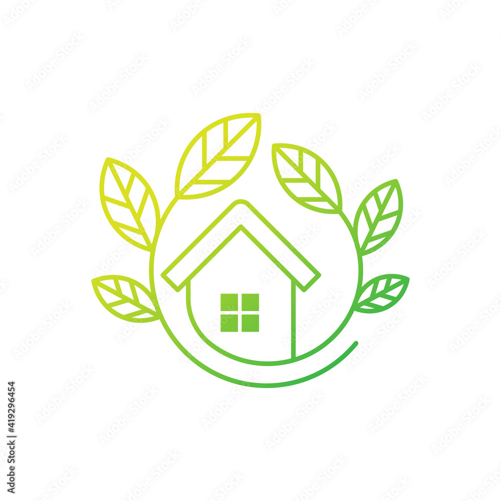 Green Eco Home Logo Icon Vector design illustration. Ecology Home logo icon design concept vector template. Trendy Eco Smart House vector icon design for website, symbol, logo, icon, sign, app, UI Green Eco Home Logo Icon Vector design illustration. Ecology Home logo icon design concept vector template. Trendy Eco Smart House vector icon design for website, symbol, logo, icon, sign, app, UI